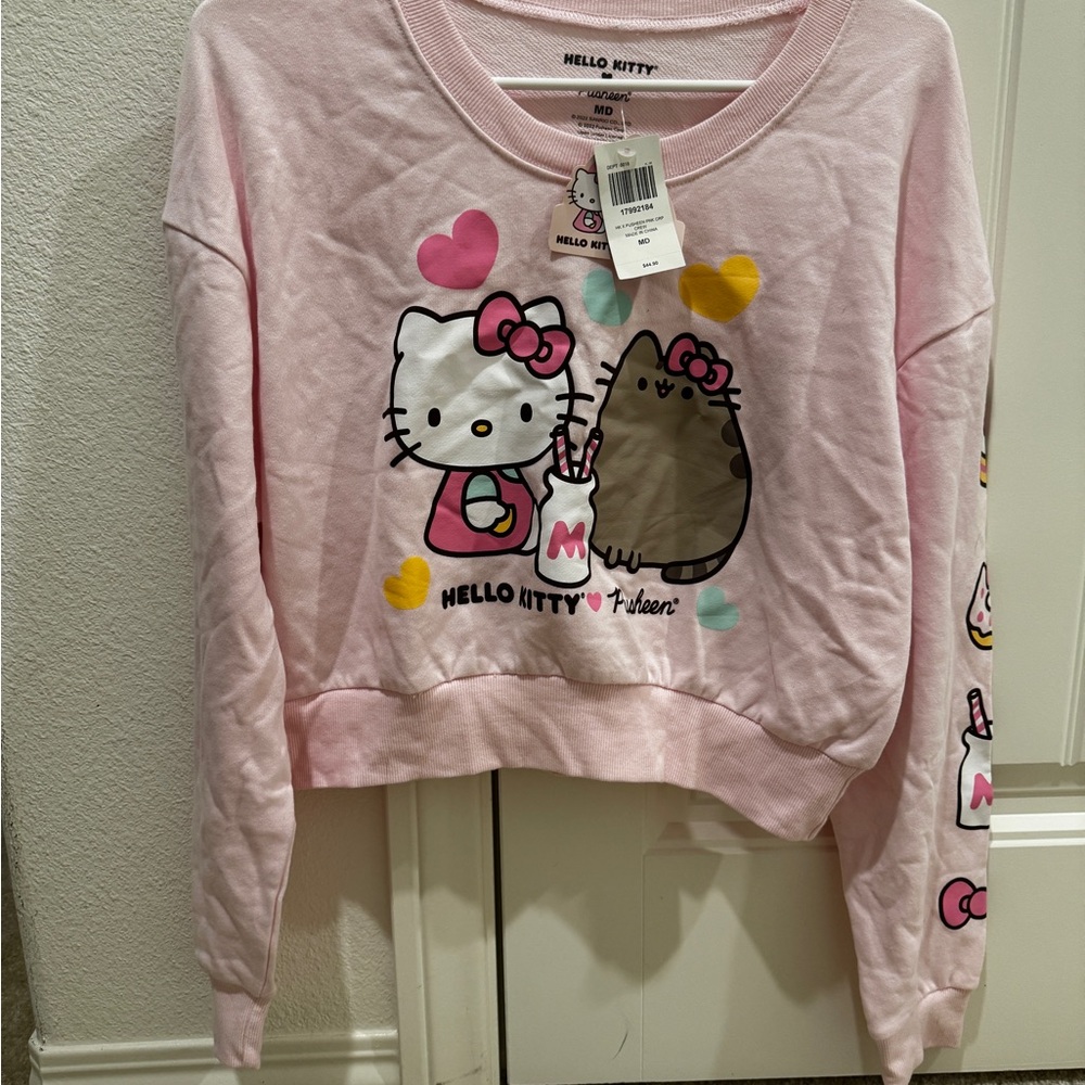 Hello Kitty x Pusheen Crop Sweatshirt